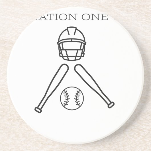 Base BAll..One Nation one Team . Untersetzer (Vorne)