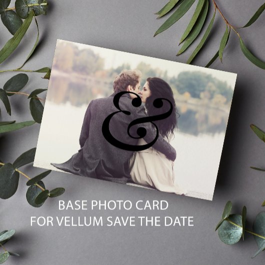 BASE CARD Modernes Overlay Schwarze Hochzeit rett Save The Date
