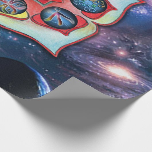 Base Chakra Geschenkpapier (Ecke)