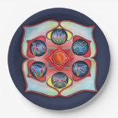 Base Chakra Pappteller (Vorderseite)