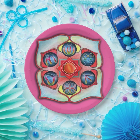 Base Chakra Pappteller (Party)