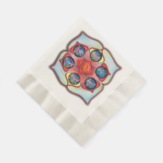 Base Chakra Serviette (Ecke)