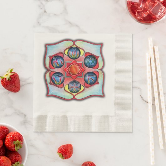 Base Chakra Serviette (Beispiel)