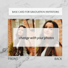 BASE FOTOKARTE für die Anzeige von Vellum-Overlay Einladung