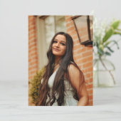 BASE FOTOKARTE für die Anzeige von Vellum-Overlay Einladung (Stehend Vorderseite)