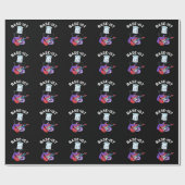 Base-ist Funny Chemistry Pun Dark BG Geschenkpapier (Flach)