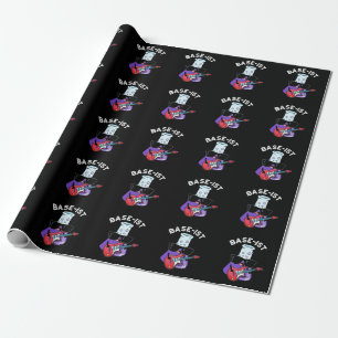 Base-ist Funny Chemistry Pun Dark BG Geschenkpapier