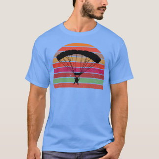 Base Jump Retro-Design für Sonnenuntergänge T-Shirt