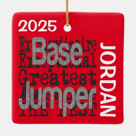 Base Jumper Extraordinaire CUSTOM Keramikornament (Rückseite)