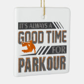 Base Jumping Es ist immer eine gute Zeit zu parken Keramikornament (Rechts)