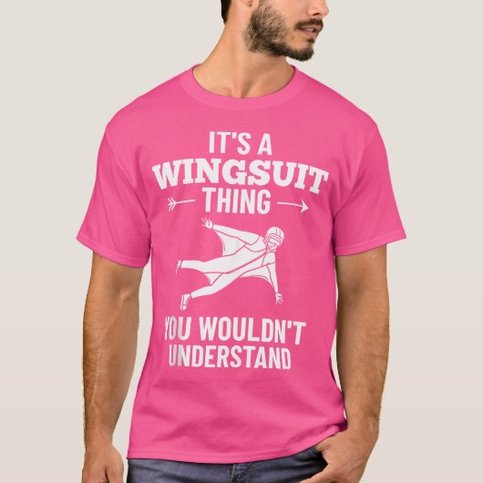Base Jumping Glider Skydiving Wingsuiting T-Shirt (Vorderseite)