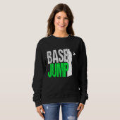 Base Jumping Jump Parachute Jumper Wingsuit Extrem Sweatshirt (Vorne ganz)