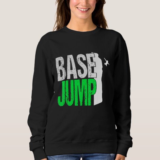 Base Jumping Jump Parachute Jumper Wingsuit Extrem Sweatshirt (Vorderseite)