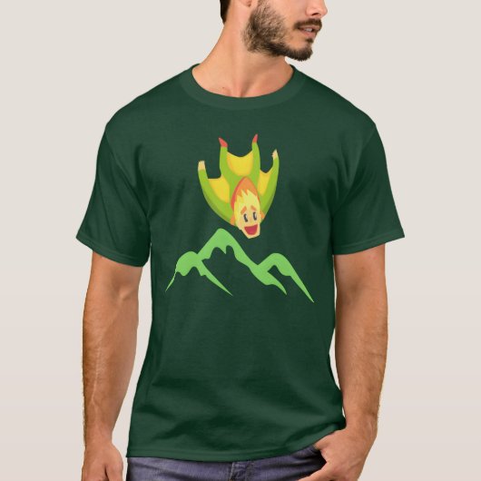 Base Jumping Springer Springen Fallschirmspringer T-Shirt (Vorderseite)