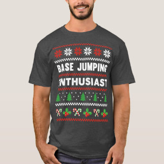 Base Springen Enthusiast Ugly Weihnachtssüßer T-Shirt