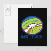 Base Stealer Postkarte (Vorne/Hinten)