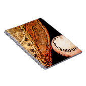 Basebal und Handschuh Notizblock (Rechte Seite)