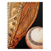 Basebal und Handschuh Notizblock (Vorderseite)