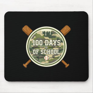 Baseball 100. Schultag Tarnung Mousepad