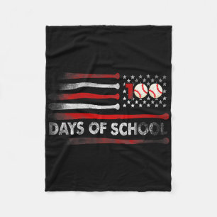 Baseball 100 Tage der Schule Baseball 100 Tage Tee Fleecedecke