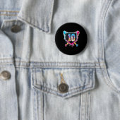 Baseball 10-jähriger Junge Eis Drip 10. Button (Beispiel)