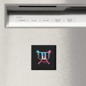 Baseball 11 Year Old Ice Cream Drip 11th Birthday  Magnet (In Situ (Geschirrspüler))