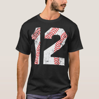 Baseball 12 Jersey-Nummer T-Shirt