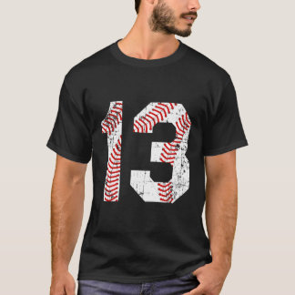 Baseball 13 Jersey-Nummer T-Shirt