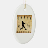 Baseball 1879 Omahas Nebraska Keramikornament (Rechts)