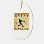 Baseball 1879 Omahas Nebraska Keramikornament (Links)