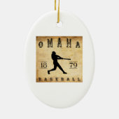 Baseball 1879 Omahas Nebraska Keramikornament (Hinten)