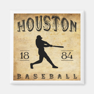 Baseball 1884 Houstons Texas Magnet