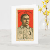 Baseball 1910 Amos Strunk Karte (Gelbe Blume)