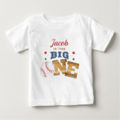 Baseball 1. Geburtstag Baby T-shirt (Vorderseite)