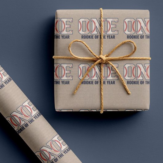Baseball 1. Geburtstag Geschenkpapier