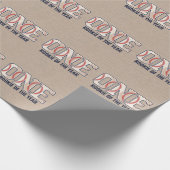 Baseball 1. Geburtstag Geschenkpapier (Ecke)