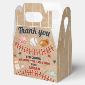 Baseball 1. Geburtstag Geschenkschachtel (Geöffnet)