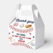 Baseball 1. Geburtstag Geschenkschachtel (Rückseite)