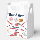 Baseball 1. Geburtstag Geschenkschachtel (Geöffnet)