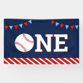 Baseball 1. Geburtstagsfeier Banner (Horizontal)