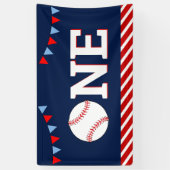 Baseball 1. Geburtstagsfeier Banner (Vertikal)
