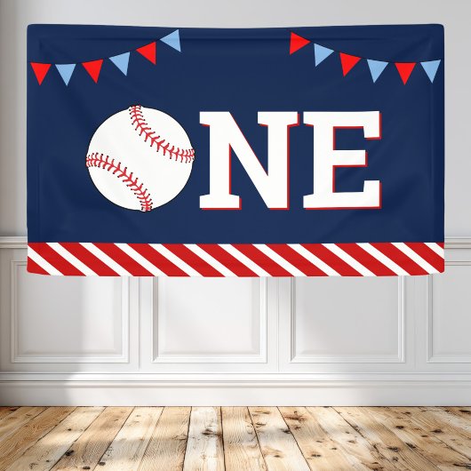Baseball 1. Geburtstagsfeier Banner