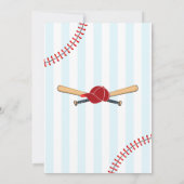 Baseball-1. Geburtstagsjunge Einladung (Rückseite)