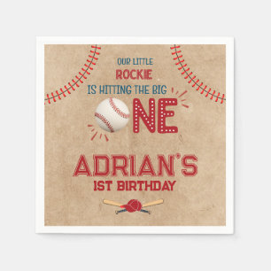 Baseball-1. Geburtstagsjunge Serviette