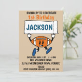 Baseball 1. Geburtstagssportthema (Stehend Vorderseite)