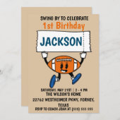 Baseball 1. Geburtstagssportthema (Vorne/Hinten)