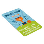 Baseball 1. Geburtstagssportthema Magnet (Rechte Seite)