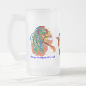 Baseball 2 ADDIEREN Name-Foto Ansicht meine Mattglas Bierglas (Links)