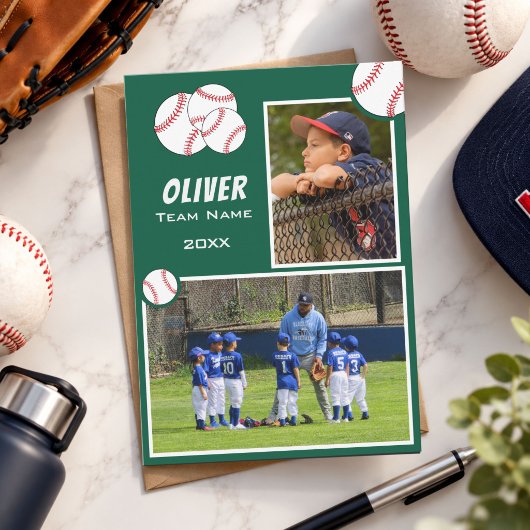 Baseball 2 Foto-Memory-Mate-Karte