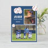 Baseball 2 Foto-Memory-Mate-Karte (Stehend Vorderseite)